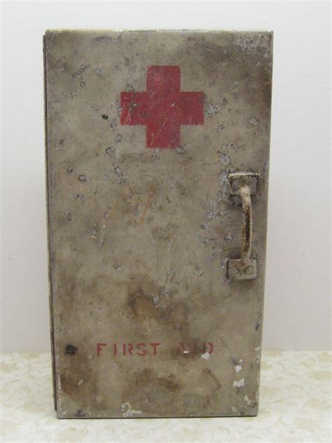 how to restore vintage metal first aid boxes|Old, Rusty First Aid Kit Box Restoration .